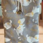 Funda Acolchada de Tela con Diseño de Perros para Libros y Tablets