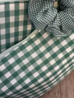Pack Neceser Acolchado Vichy Verde y Blanco - 3 Piezas a Juego - Imagen 5