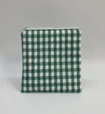 Pack Neceser Acolchado Vichy Verde y Blanco - 3 Piezas a Juego - Imagen 3