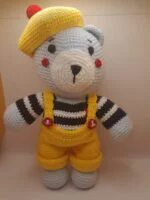 Oso Marinero Crochet Amigurumi Náutico Decorativo Hecho a Mano