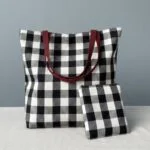 Totebag y neceser granate