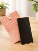 Funda móvil ( Vichy naranja )