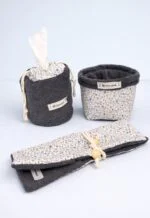 Pack baño ( Cesta / Funda dental y Funda papel higiénico )