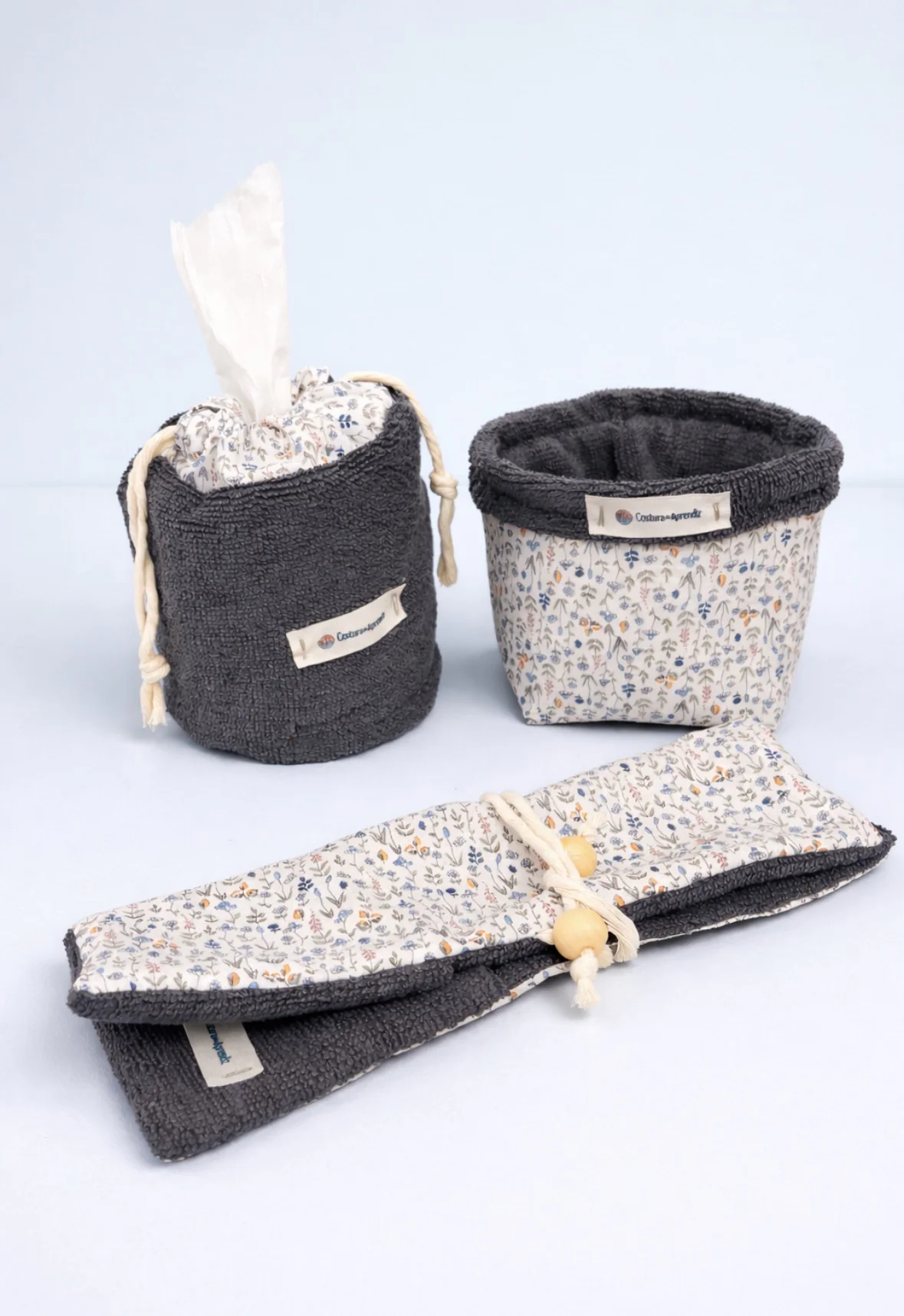 Pack baño ( Cesta / Funda dental y Funda papel higiénico ) - Imagen 5