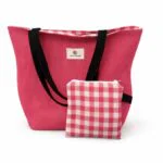 Bolsa Totebag 3D con neceser ( ROSA )
