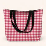 Totebag ( Cuadros rosas )
