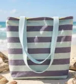 Bolsa Totebag rayas impermeable reversible