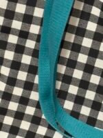 Totebag cuadros turquesa - Imagen 2