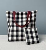 Totebag y neceser granate - Imagen 2