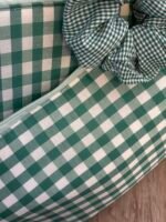 Pack Neceser Acolchado Vichy Verde y Blanco - 3 Piezas a Juego - Imagen 5