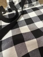 Bolsa Totebag y neceser ( cuadro blanco y negro) - Imagen 2