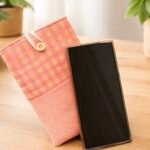 Funda móvil ( Vichy naranja )