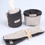 Pack baño ( Cesta / Funda dental y Funda papel higiénico )