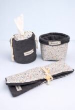 Pack baño ( Cesta / Funda dental y Funda papel higiénico )