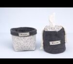 Pack baño ( Cesta / Funda dental y Funda papel higiénico ) - Imagen 2