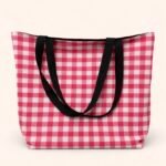 Totebag ( Cuadros rosas )