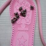Suela para zapatitos crochet