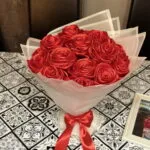 🌺Ramo de 18 rosas rojas hechas a mano|Regalo romántico 🌺