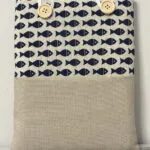 Funda de Libro Acolchada Artesanal con Bolsillo y Doble Cierre - Protección Elegante