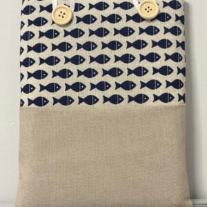 Funda de tela acolchada para proteger libros