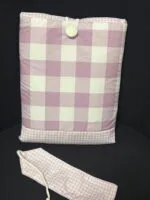 Funda libro con marcapáginas (lila)