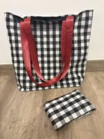 Bolsa Totebag y neceser ( granate ) - Imagen 2